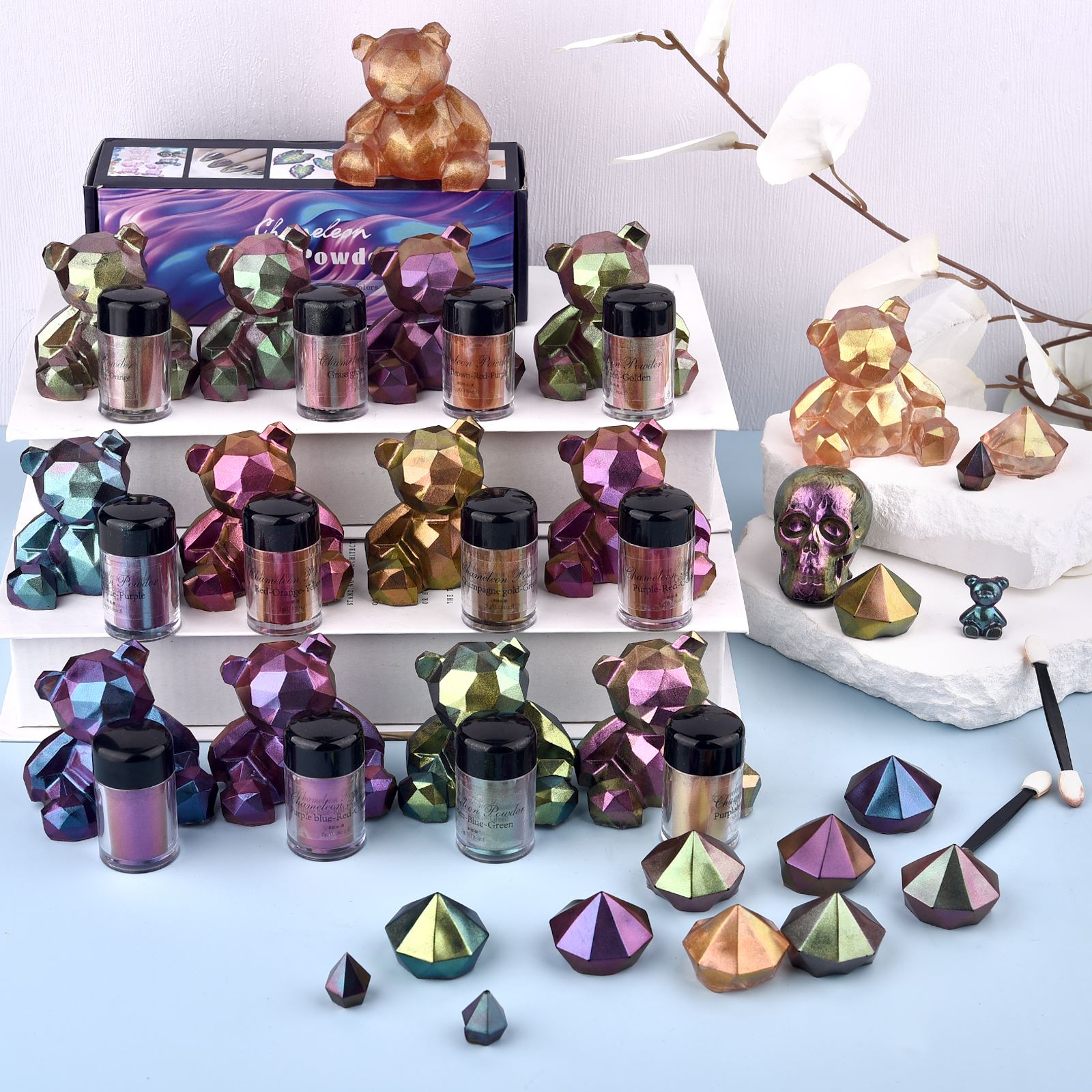 5g Chameleon Powder Mica Powde - Pearl Powder Resin ulasan dan harga