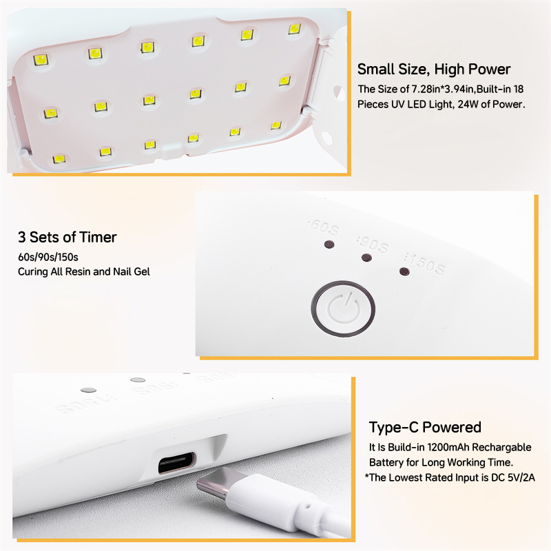 24W USB Rechargeable UV LED La - Resin Art Uv Light ulasan dan harga
