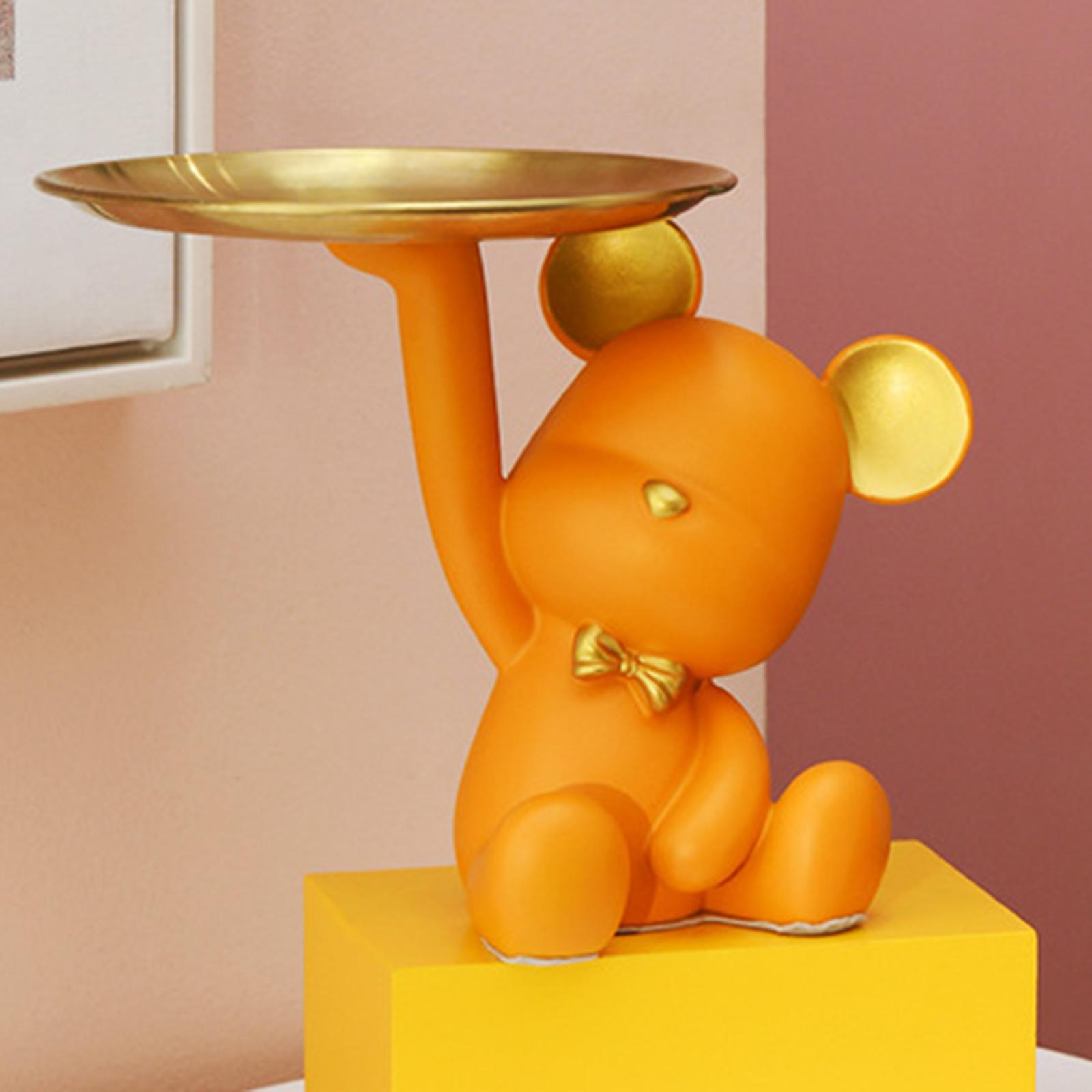 Creative Resin Bear Figurine C - Resin Art Tray ulasan dan harga