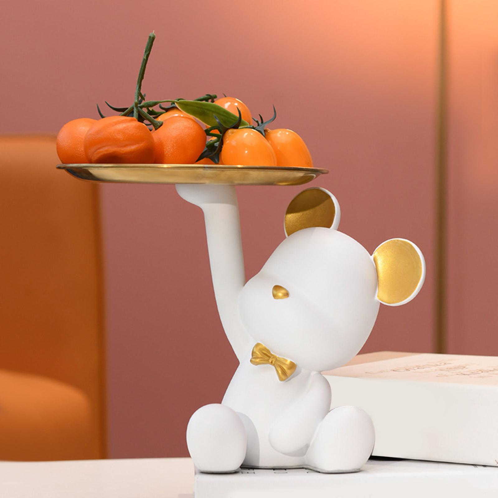 Creative Resin Bear Figurine C - Resin Art Tray ulasan dan harga