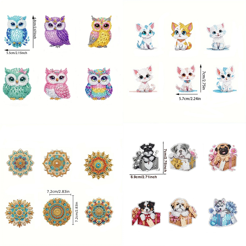 6-piece/set DIY Diamond Keycha - Resin Art Diy ulasan dan harga