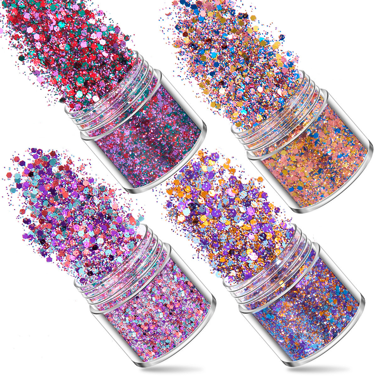 SNASAN 4Pcs Color Superfine Gl - Resin Art Glitter ulasan dan harga