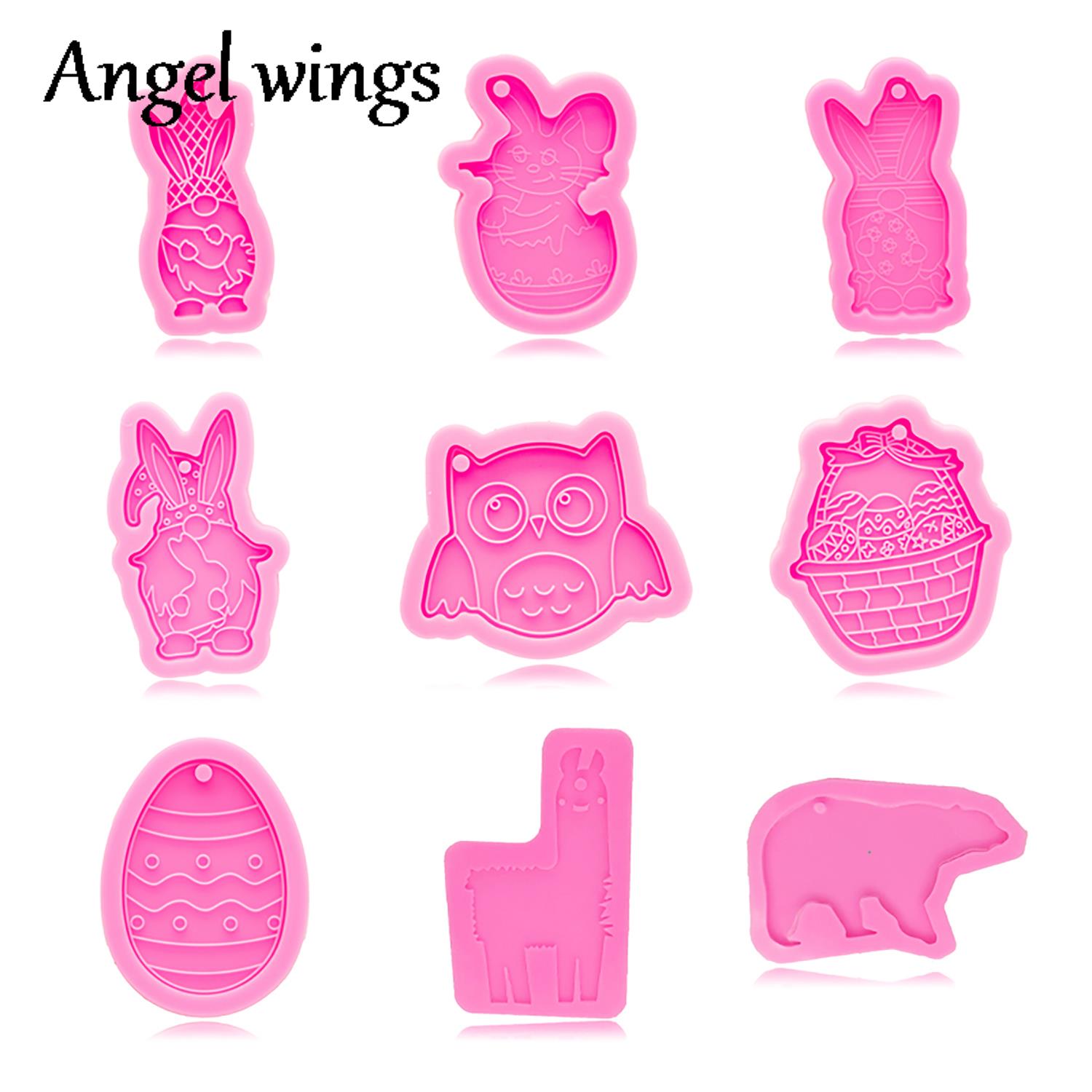 DY0943 Silicone Easter Bunny/E - Resin Art A Keychain ulasan dan harga