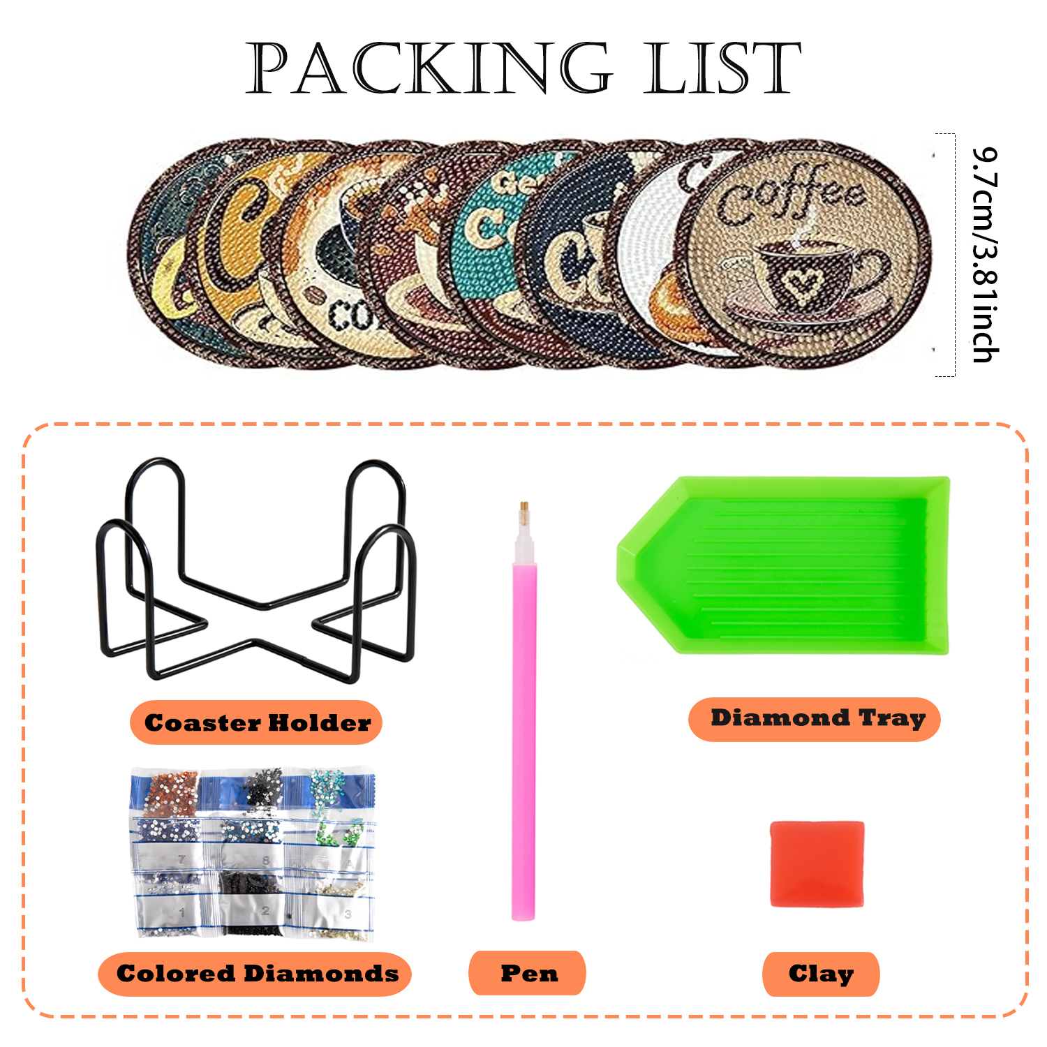 8 Pieces/Set of Diamond Painte - Resin Art Kits ulasan dan harga