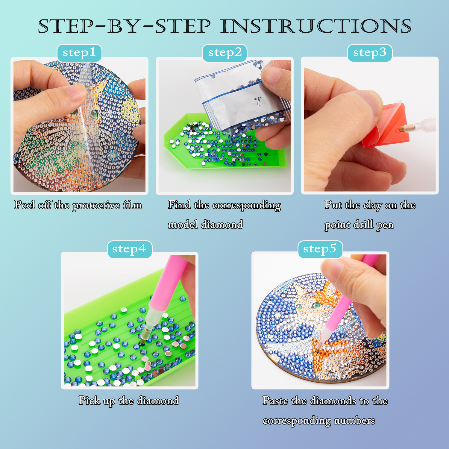 8 Pieces/Set of Diamond Painte - Resin Art Kits ulasan dan harga