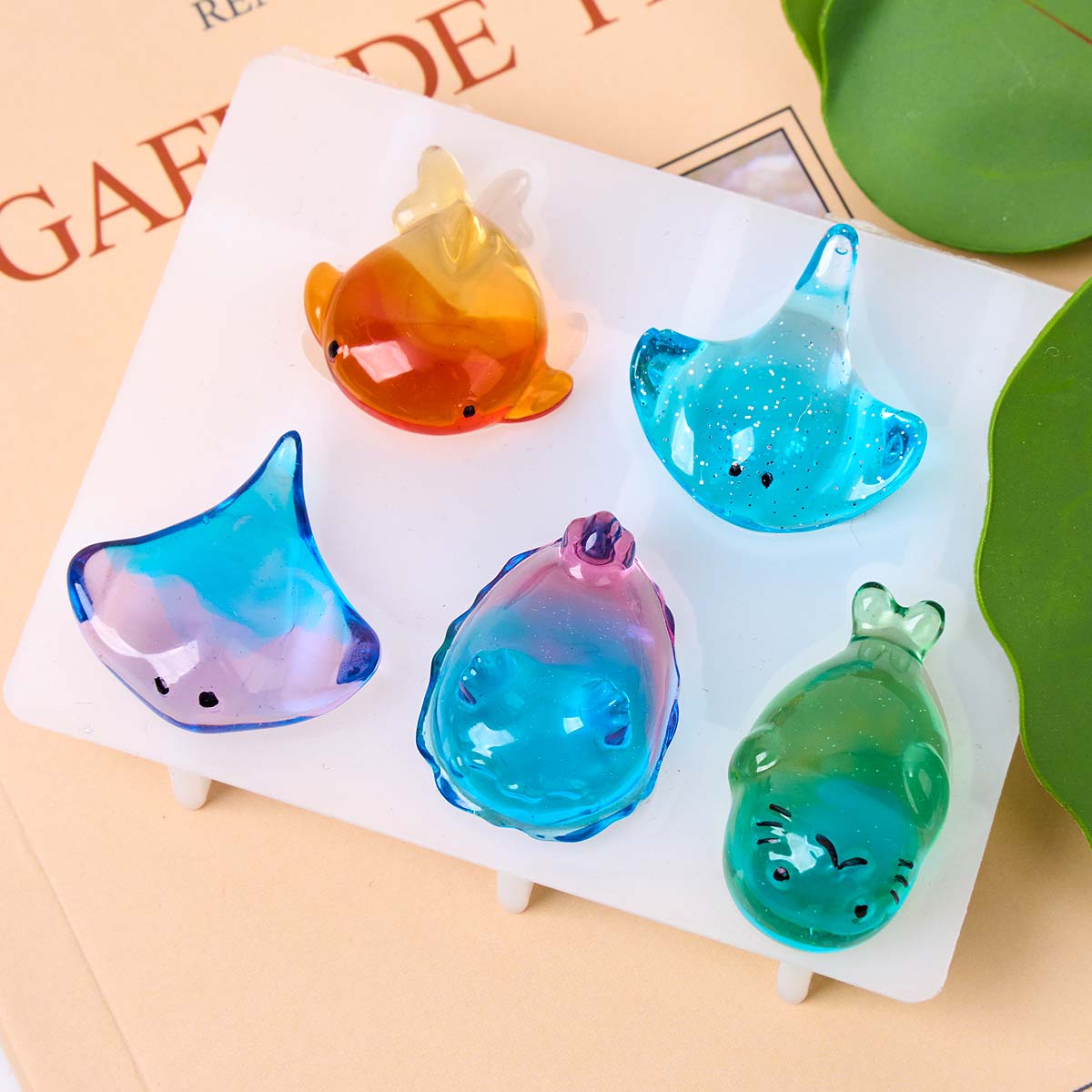 3D Healing Kawaii Manta Ray Wh - Resin Art A Keychain ulasan dan harga