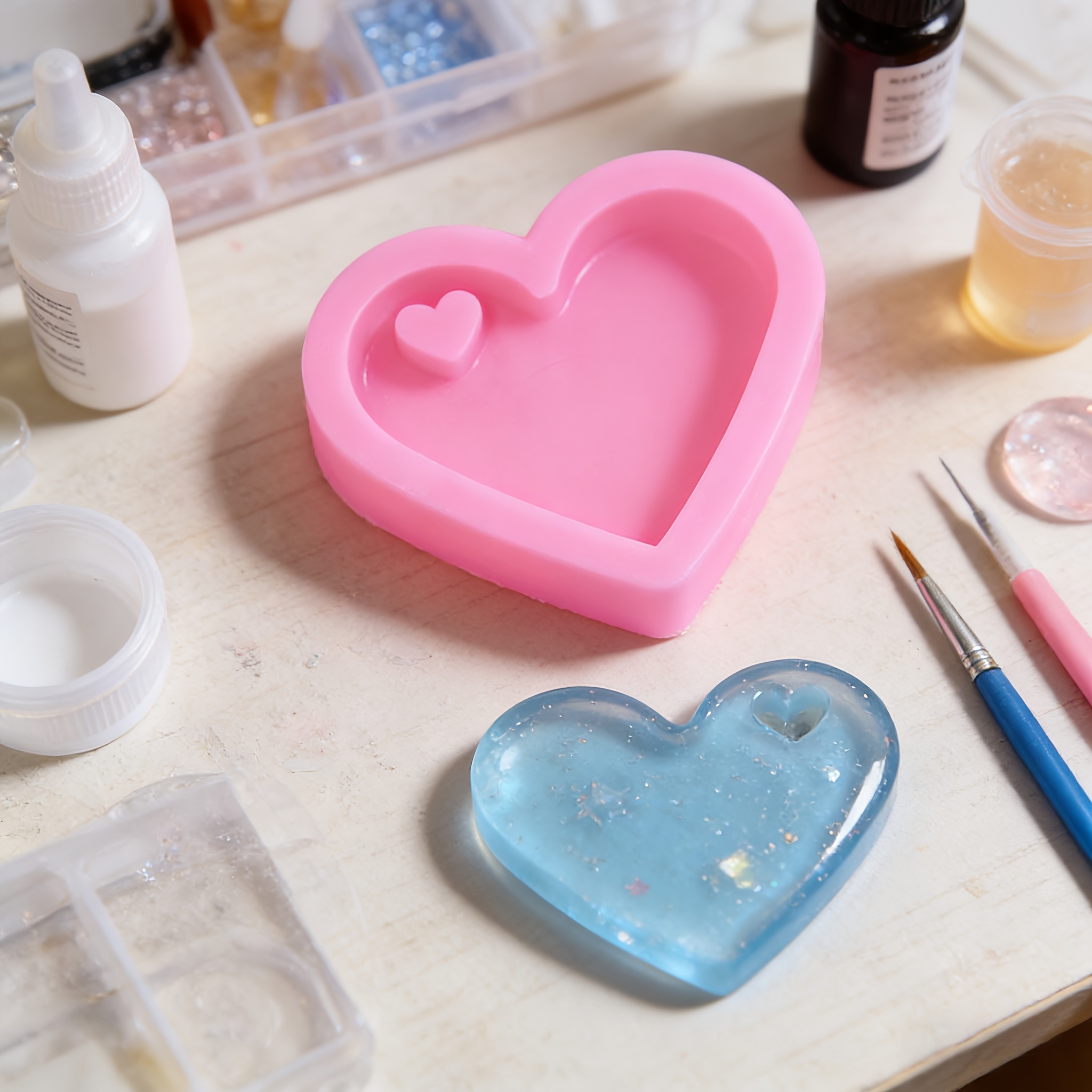 Resin Silicone Mold 2pcs, Crea - Resin Art A Keychain ulasan dan harga