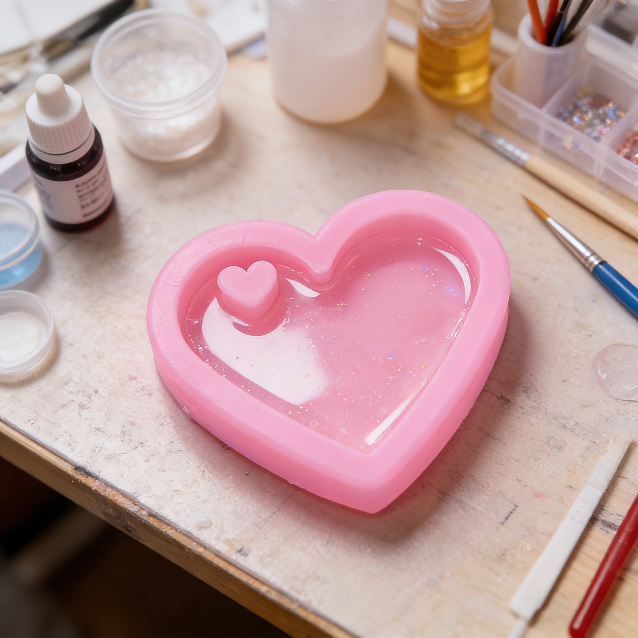 Resin Silicone Mold 2pcs, Crea - Resin Art A Keychain ulasan dan harga