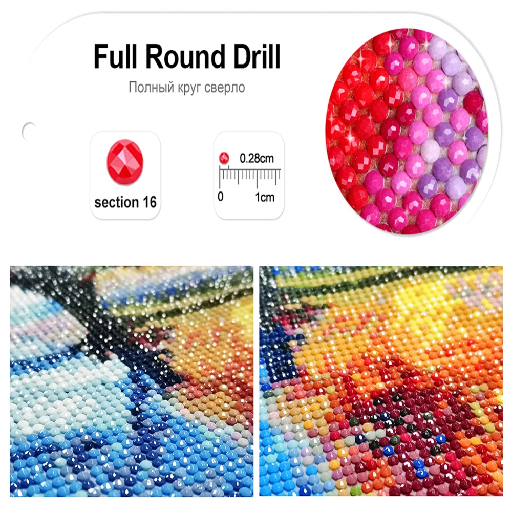 5D DIY Diamond Painting Gratef - Resin Art Rose ulasan dan harga