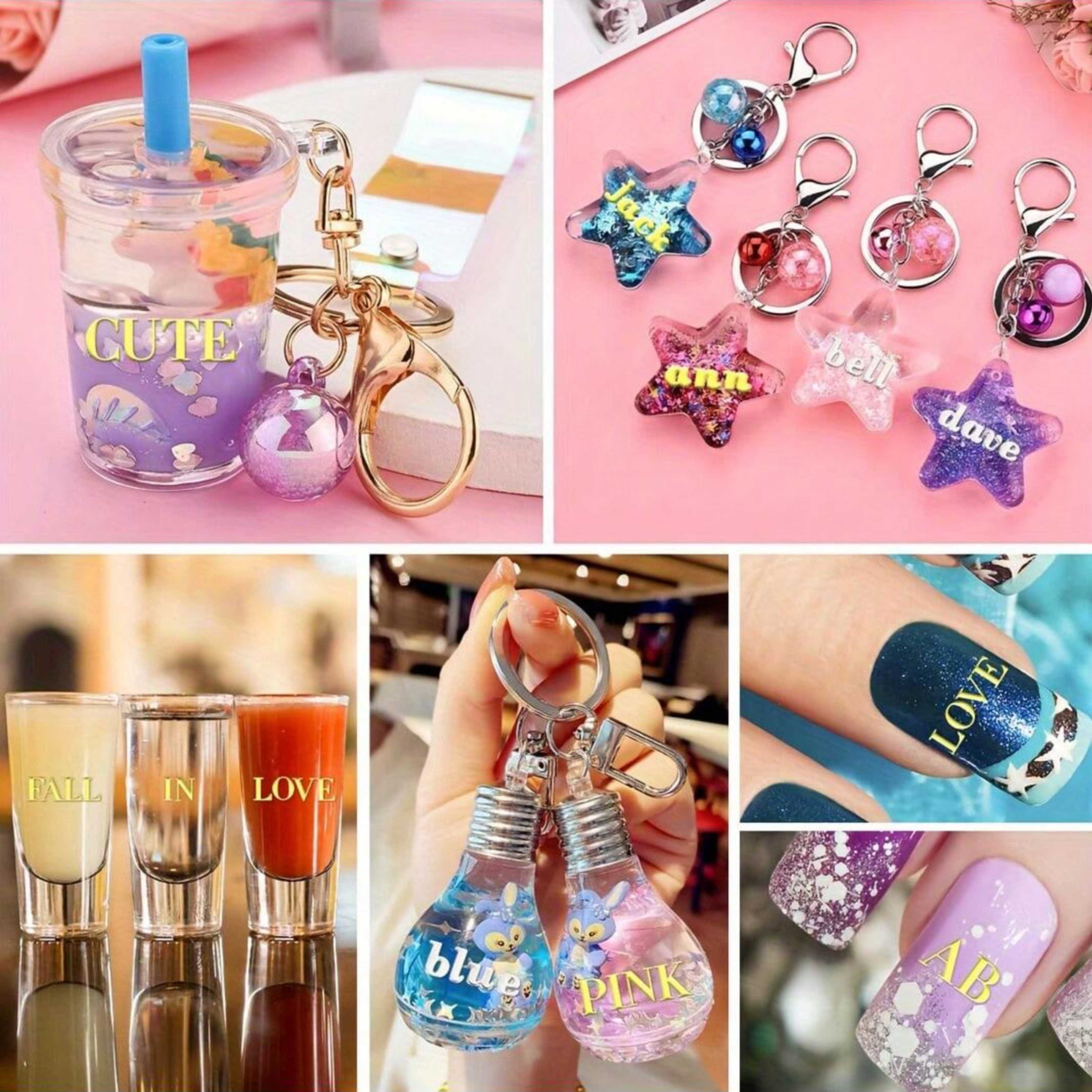 12 Letter Resin Stickers, Mini - Resin Art Sticker ulasan dan harga
