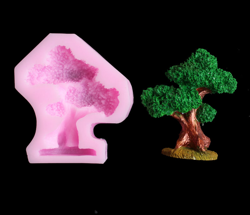 Pine tree silica gel mold DIY  - Resin Art Clay ulasan dan harga