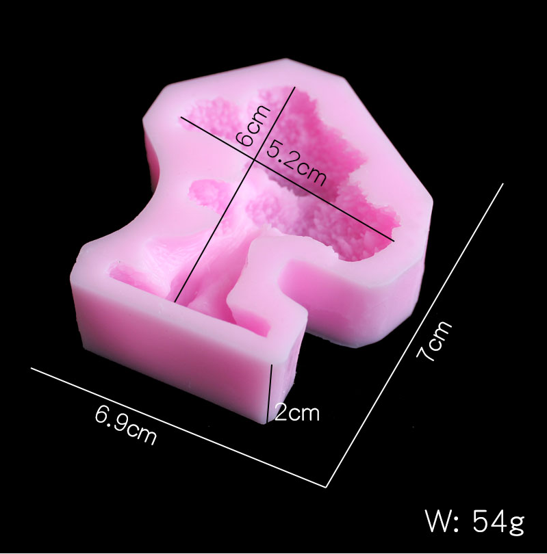 Pine tree silica gel mold DIY  - Resin Art Clay ulasan dan harga