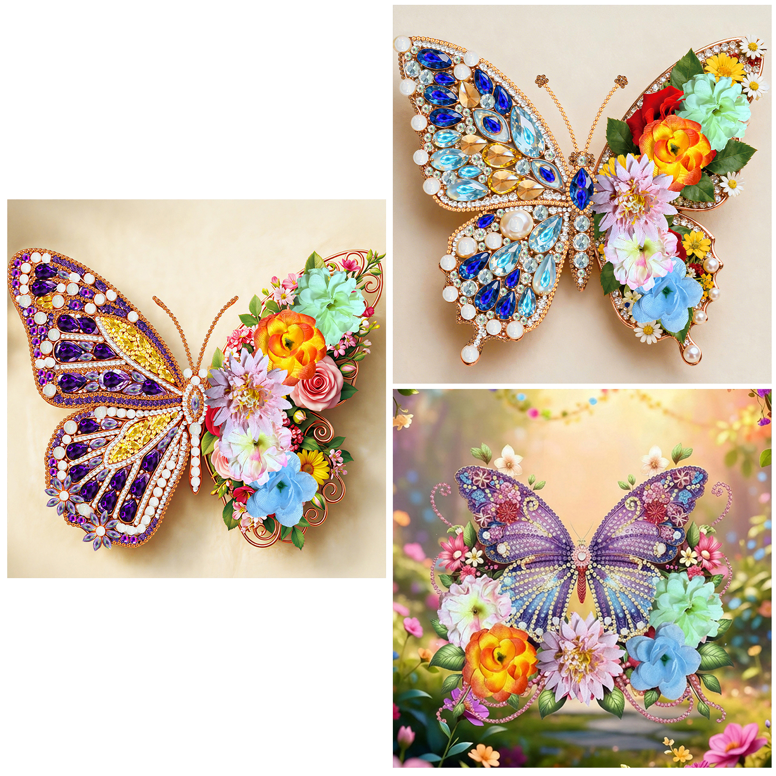 Butterfly DIY Diamonds Dots Ge - Resin Art Frame ulasan dan harga