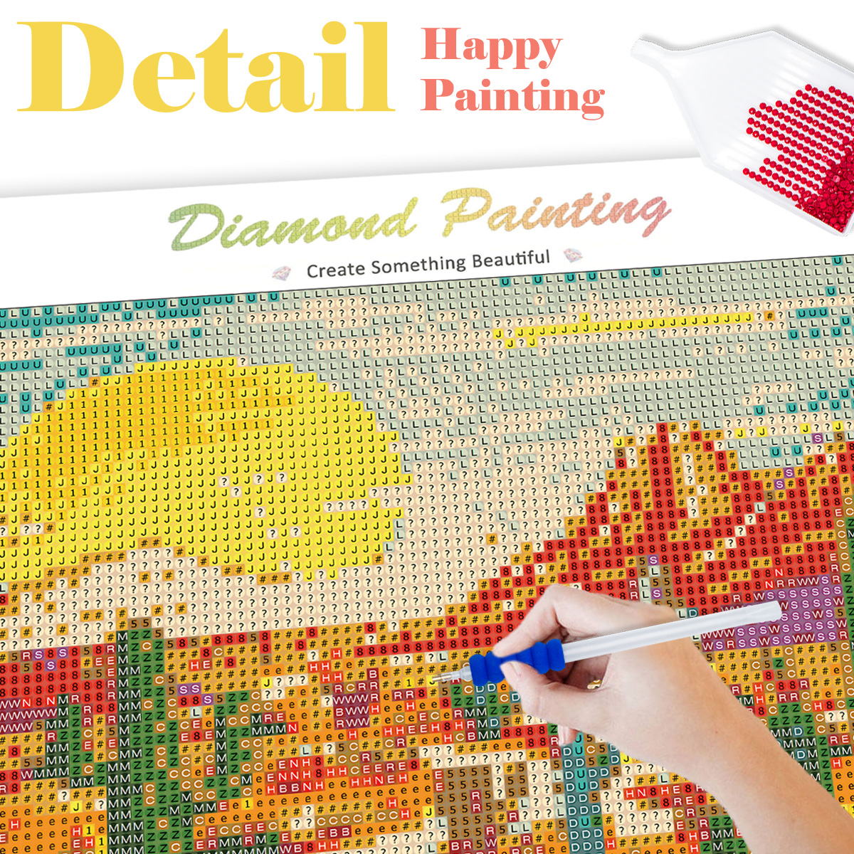 RUOPOTY 5D DIY Diamond Art Pai - Resin Art Wedding Gift ulasan dan harga