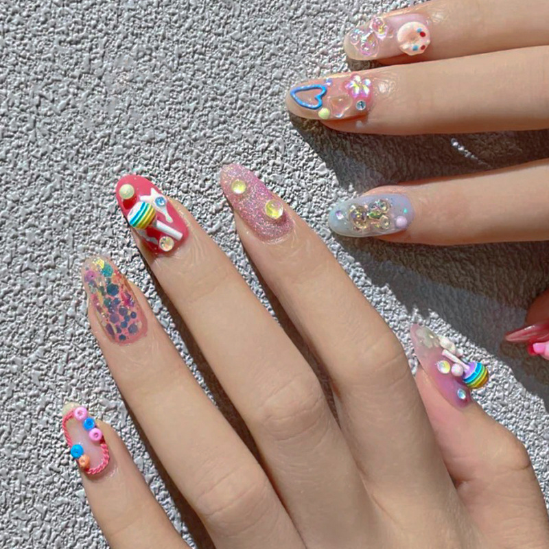 10pcs Resin Simulated Colored  - Resin Art Sticker ulasan dan harga