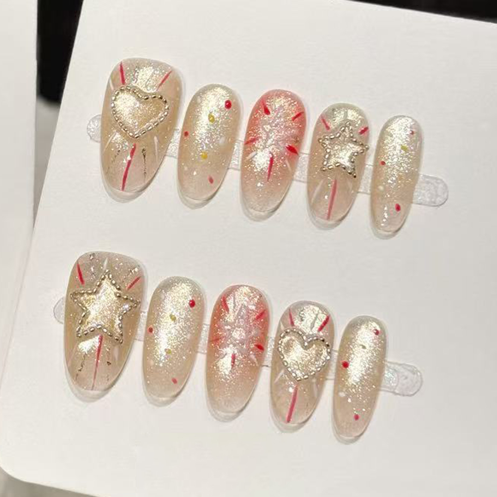 10pcs Handmade Glitter Star Y2 - Resin Art Glitter ulasan dan harga