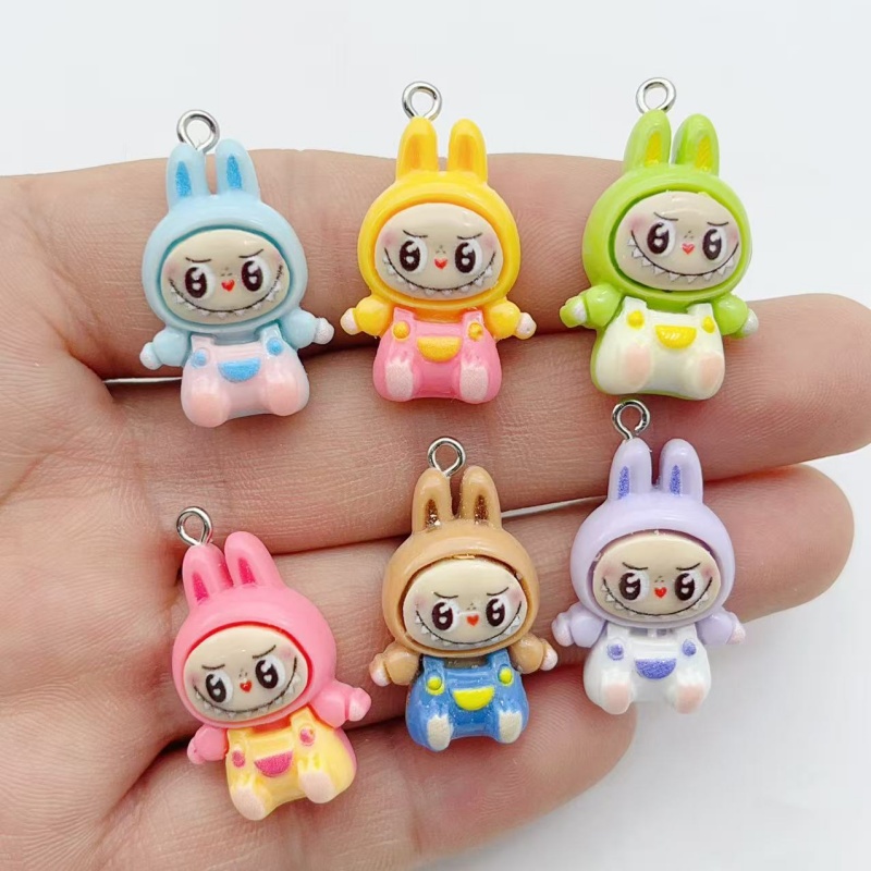 10Pcs Kawaii Rabbit Strawberry - Resin Art Box ulasan dan harga