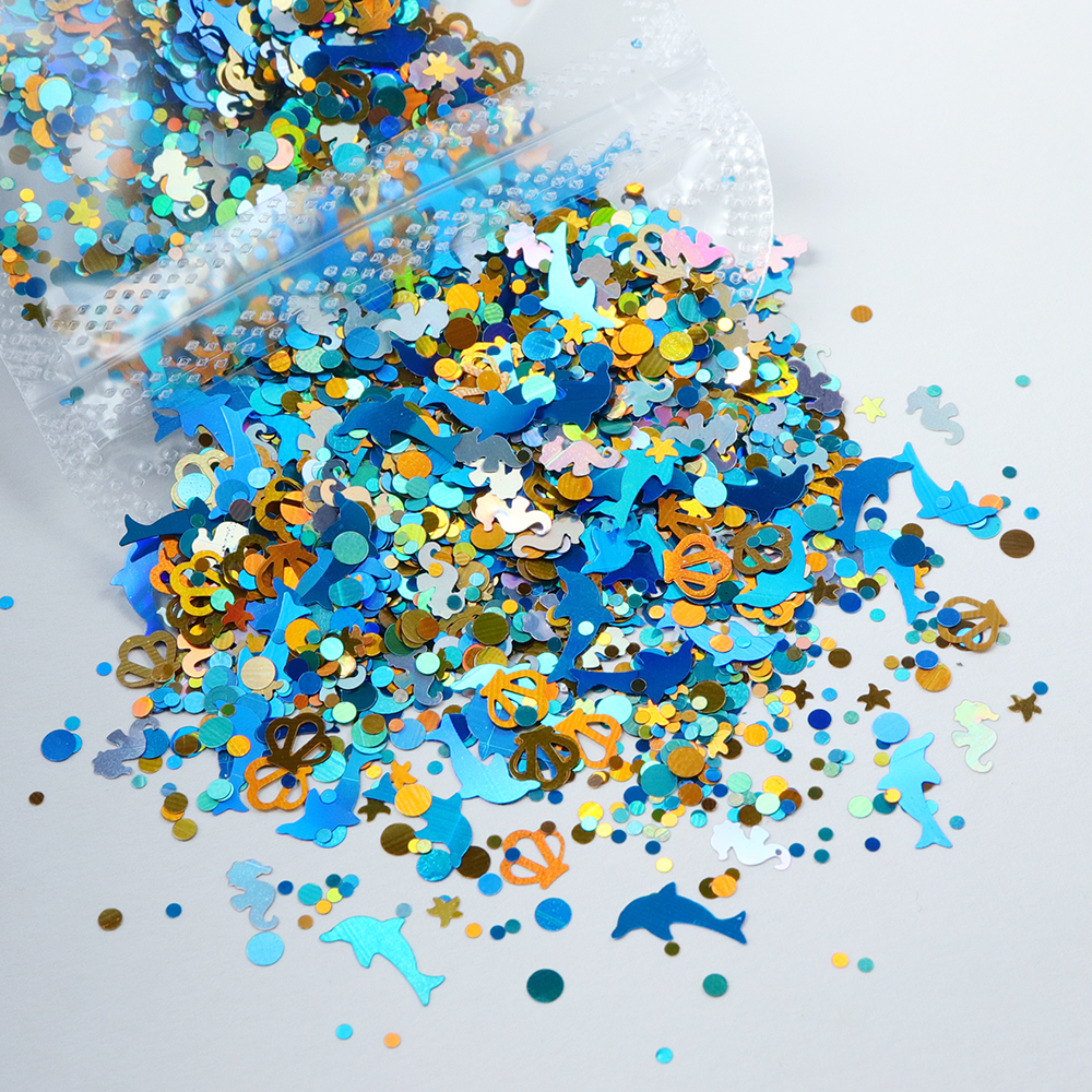 Dolphins Seahorses Glitter For - Resin Art Glitter ulasan dan harga