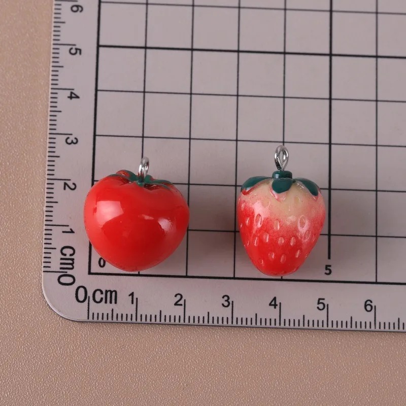 10 Pieces Realistic 3D Strawbe - Resin Art Diy ulasan dan harga