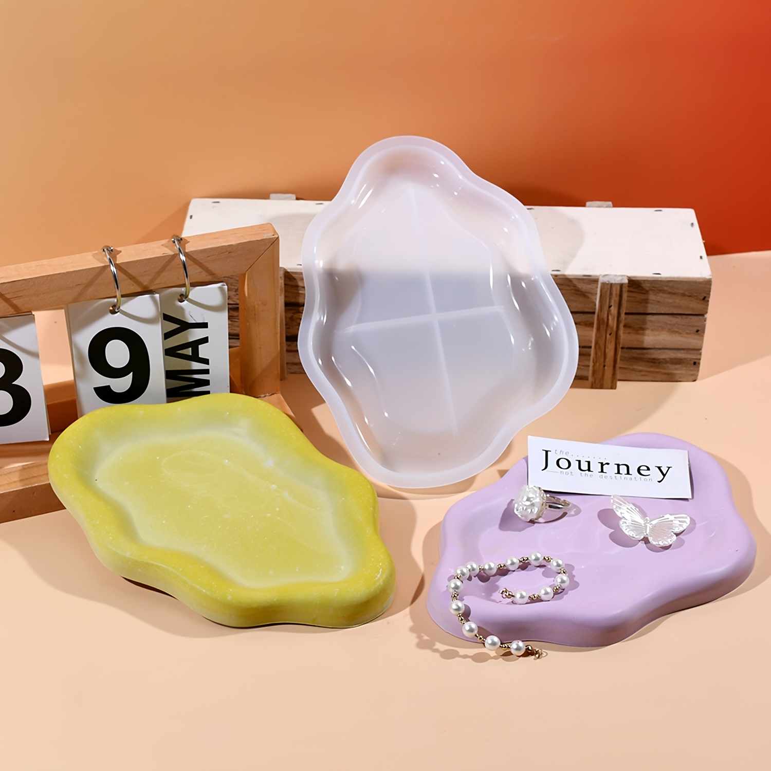 Heart Tray Resin Mold Cloud Co - Resin Art Tray ulasan dan harga