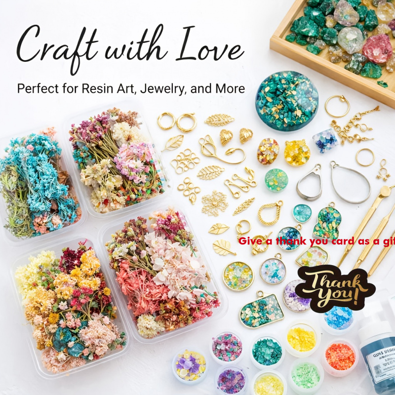 10 Box Mixed Dried Flower Bouq - Resin Art Wedding Gift ulasan dan harga
