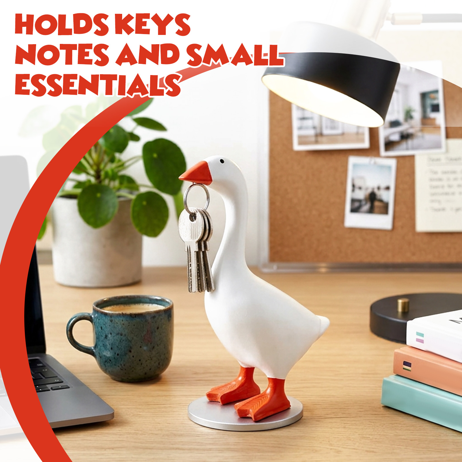 1/3 Pcs Magnetic Goose Key Cha - Resin Art A Keychain ulasan dan harga