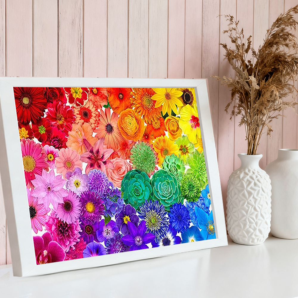 HUACAN Diamond Art Kits Flower - Resin Art Rose ulasan dan harga