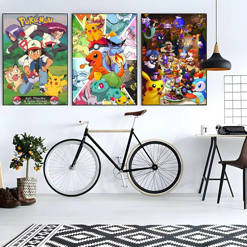 1pc frameless Cartoon Pokemon  - Resin Art Sticker ulasan dan harga