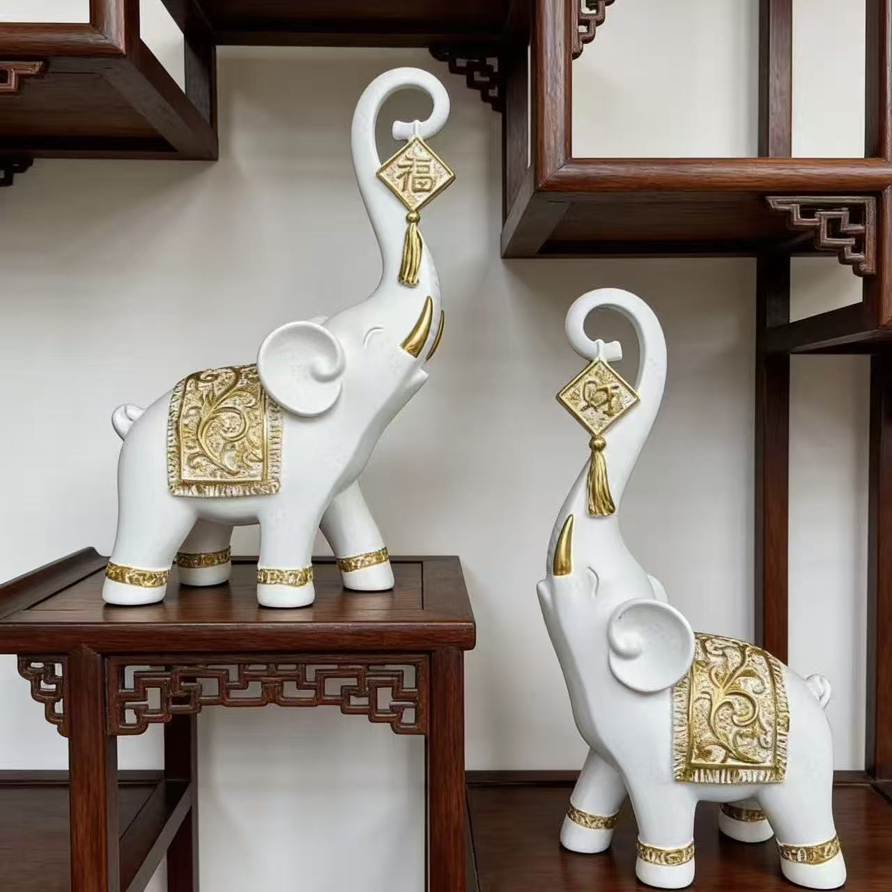 One Pair Chinese Style Lucky W - Resin Art Wedding Gift ulasan dan harga