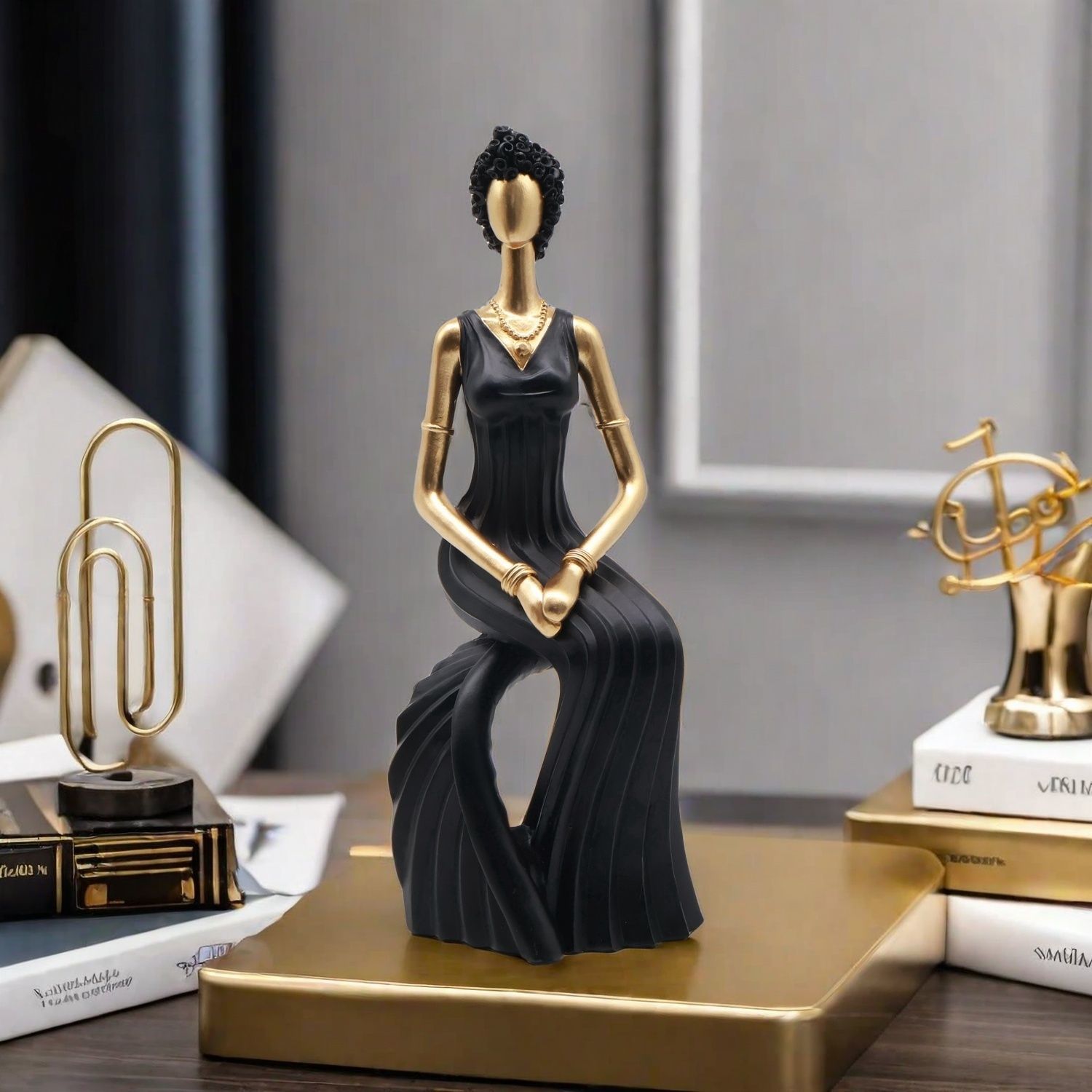 Decor Resin Sculpture Nordic D - Resin Art Wedding Gift ulasan dan harga