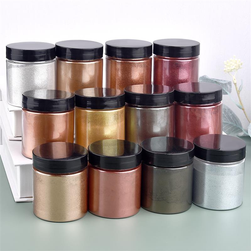 50g Shimmer Metallic Gold Silv - Pearl Powder Resin ulasan dan harga