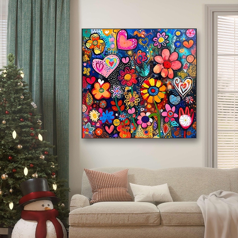 Flower Pattern DIY Diamond Art - Resin Art Frame ulasan dan harga