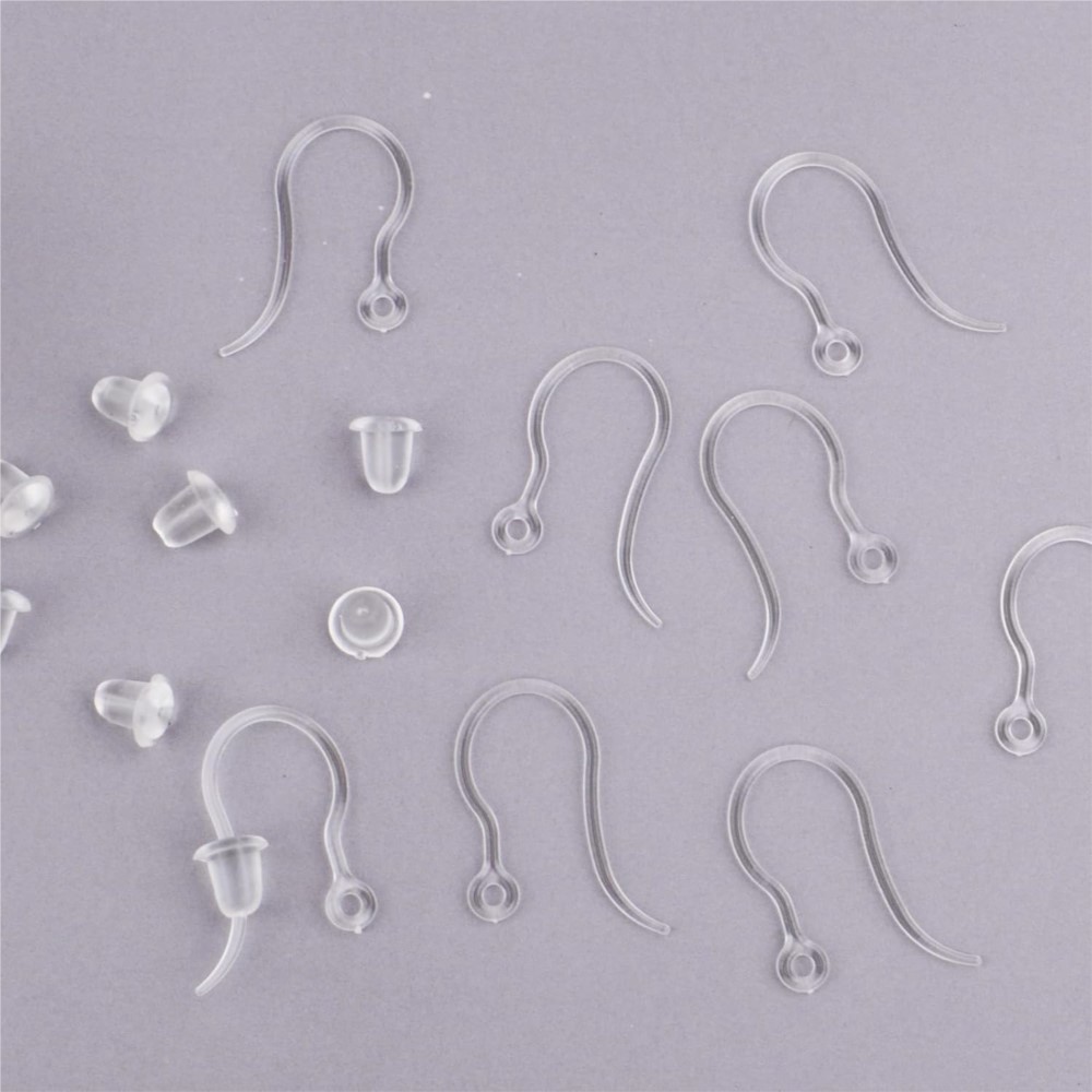 40pcs Clear Plastic Earring Ho - Resin Art Box ulasan dan harga