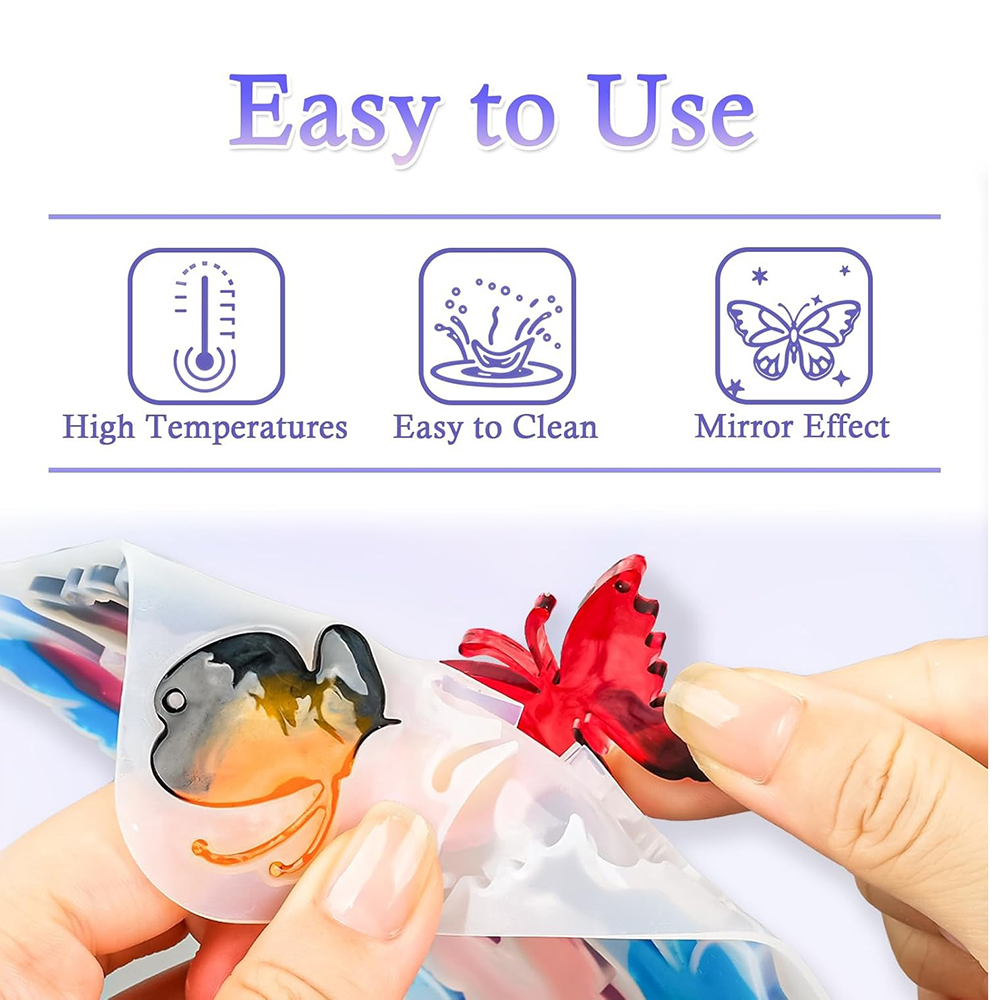 Resin Earring Molds Butterfly  - Resin Art A Keychain ulasan dan harga