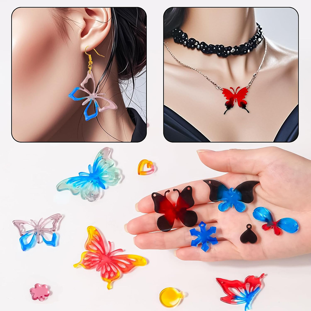Resin Earring Molds Butterfly  - Resin Art A Keychain ulasan dan harga