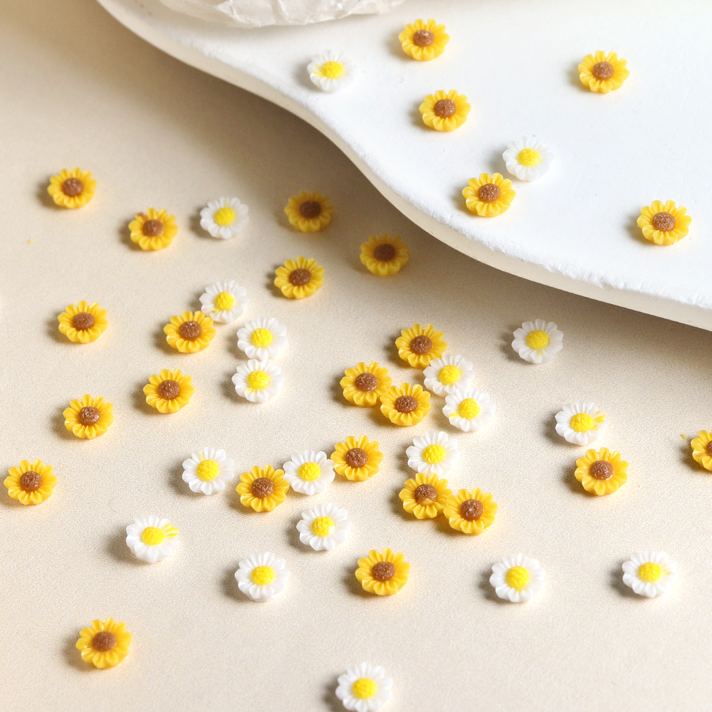 50Pcs Resin Filling 6mm Yellow - Resin Art A Keychain ulasan dan harga