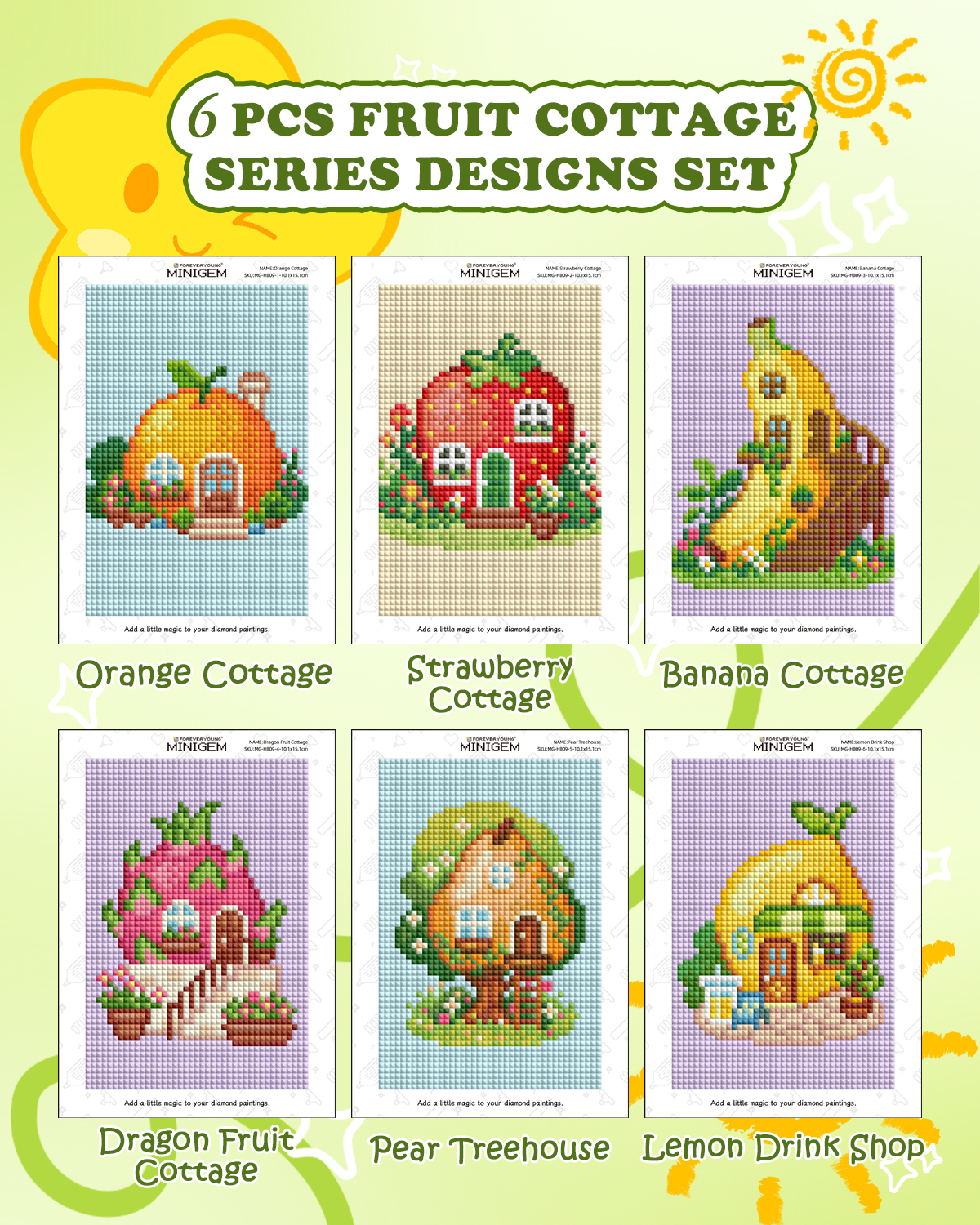 Forever Young Minigem 6PCS Fru - Resin Art Kits ulasan dan harga