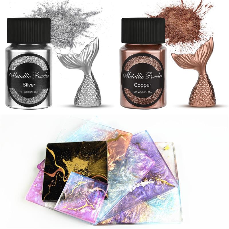 20 Ml Shimmer Metallic Gold Si - Pearl Powder Resin ulasan dan harga
