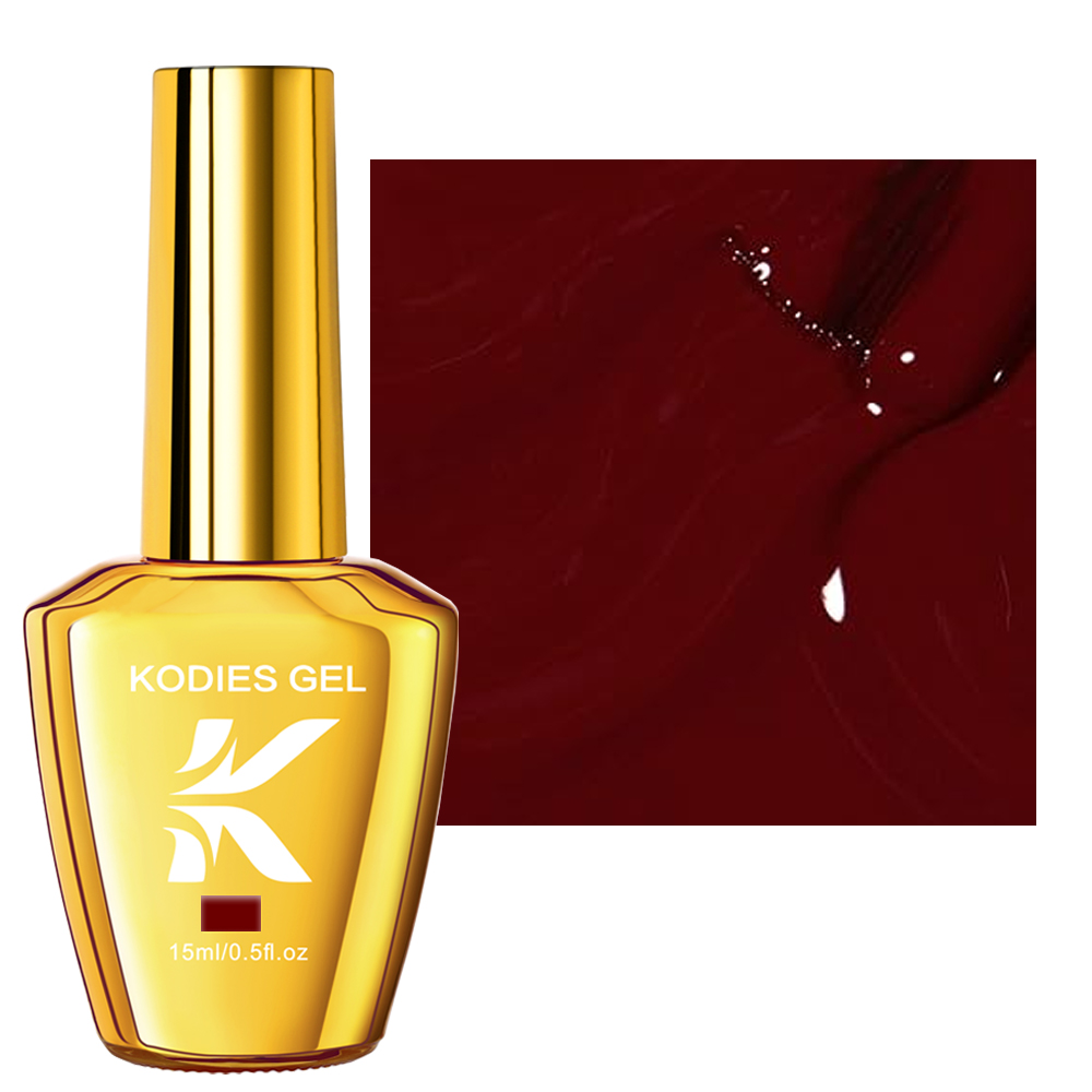 KODIES GEL Burgundy Red Gel Na - Resin Art Uv Light ulasan dan harga