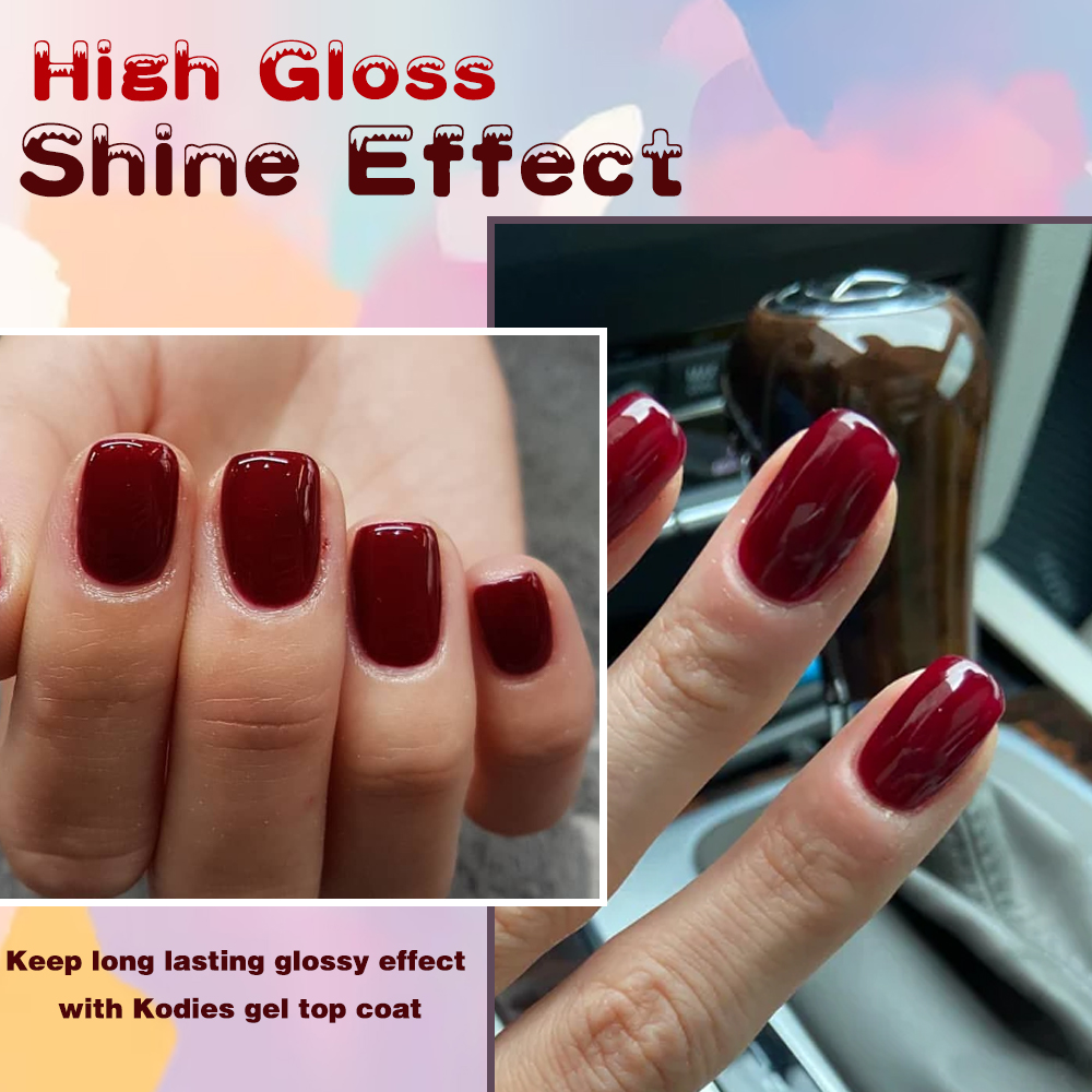 KODIES GEL Burgundy Red Gel Na - Resin Art Uv Light ulasan dan harga