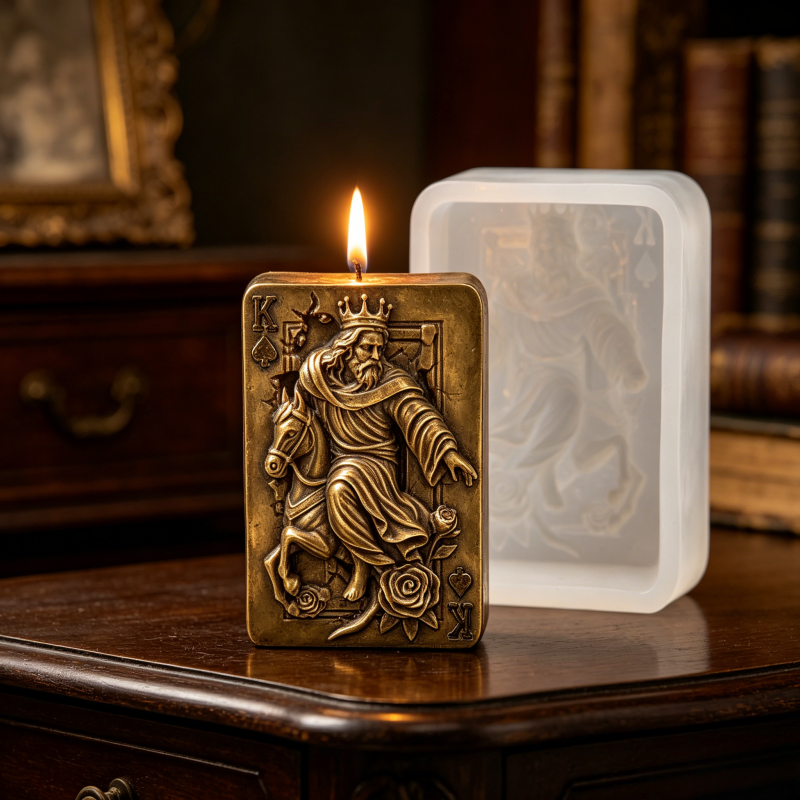 Vintage Spade King Poker Card  - Resin Art Rose ulasan dan harga