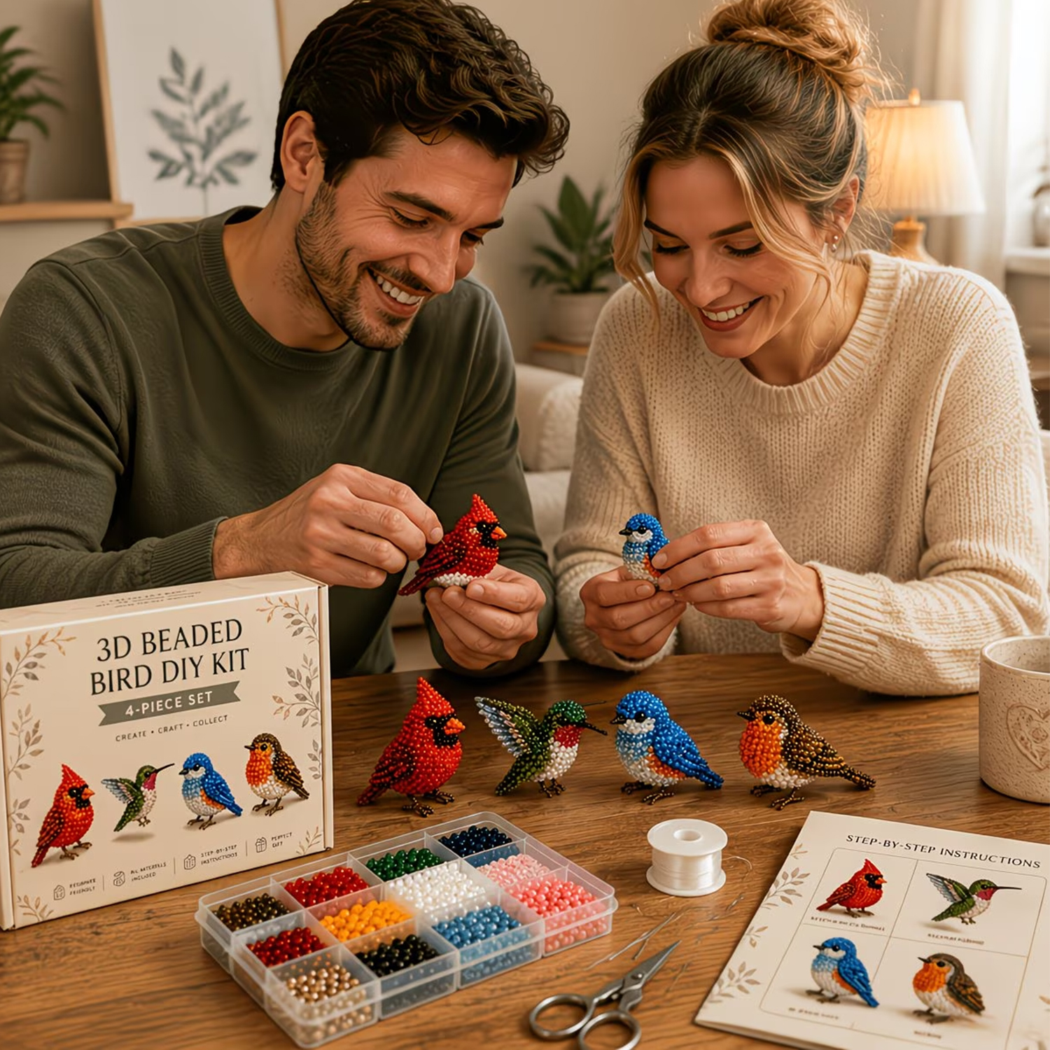 Mini 3D Beaded Animal Craft Ki - Resin Art Kits ulasan dan harga