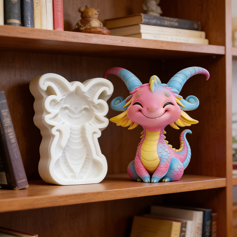 Cute little dragon silicone mo - Resin Art Clay ulasan dan harga