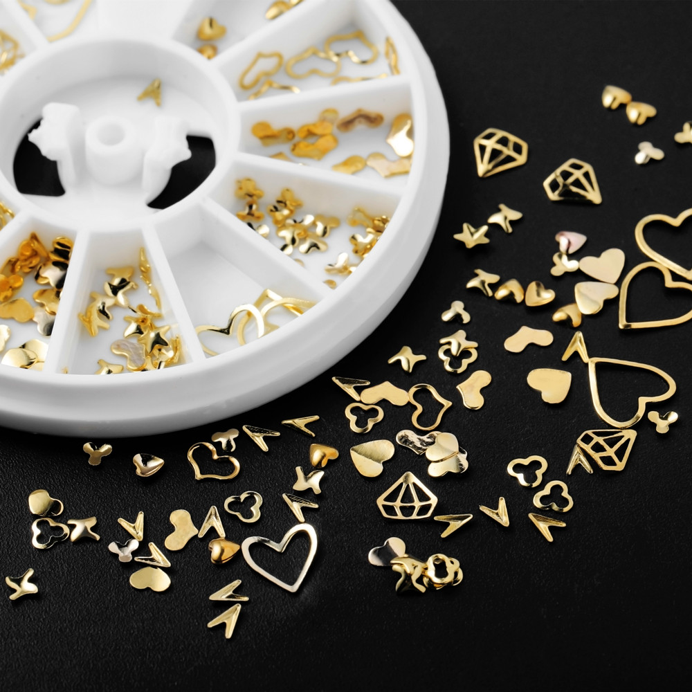 1Box Gold Nail Art Glitter Met - Resin Art Frame ulasan dan harga