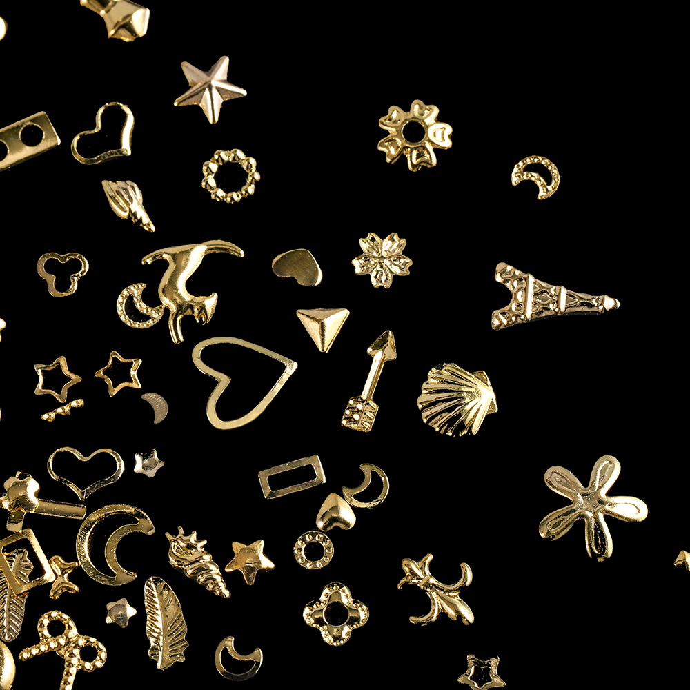 1Box Gold Nail Art Glitter Met - Resin Art Frame ulasan dan harga