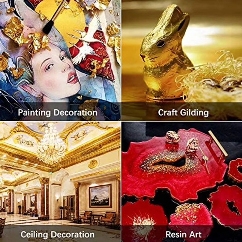 100pcs Imitation Gold Sliver C - Resin Art Wedding Gift ulasan dan harga