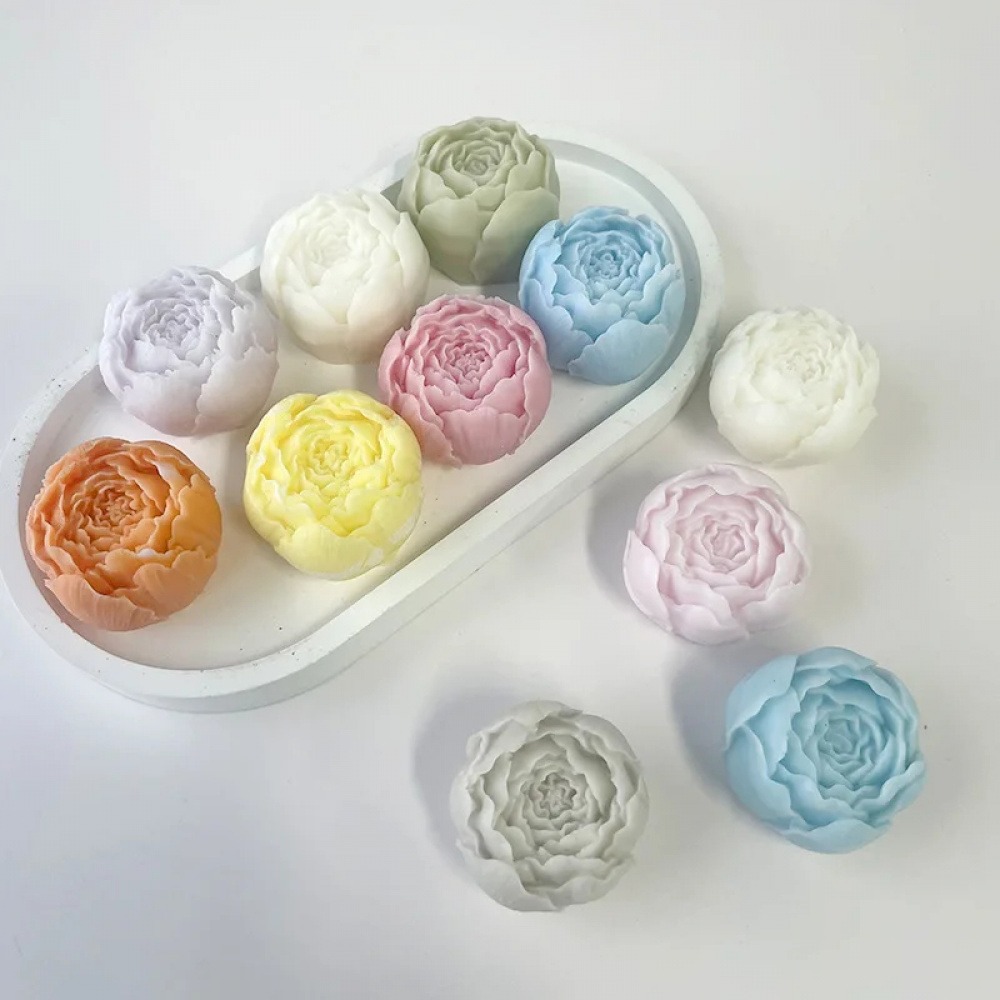 3D Flowers Silicone Candle Mol - Resin Art Clay ulasan dan harga
