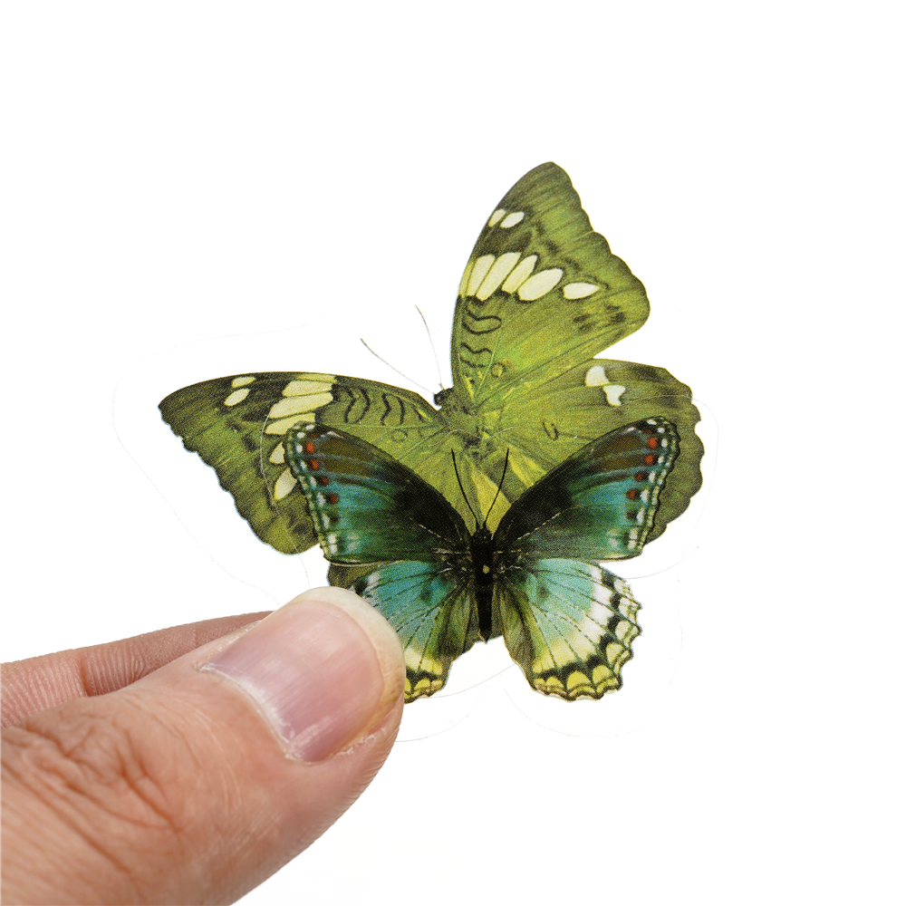 40pcs Colorful Butterfly Wings - Resin Art Sticker ulasan dan harga