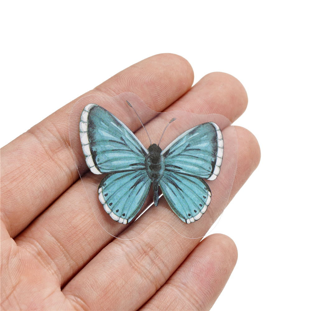 40pcs Colorful Butterfly Wings - Resin Art Sticker ulasan dan harga