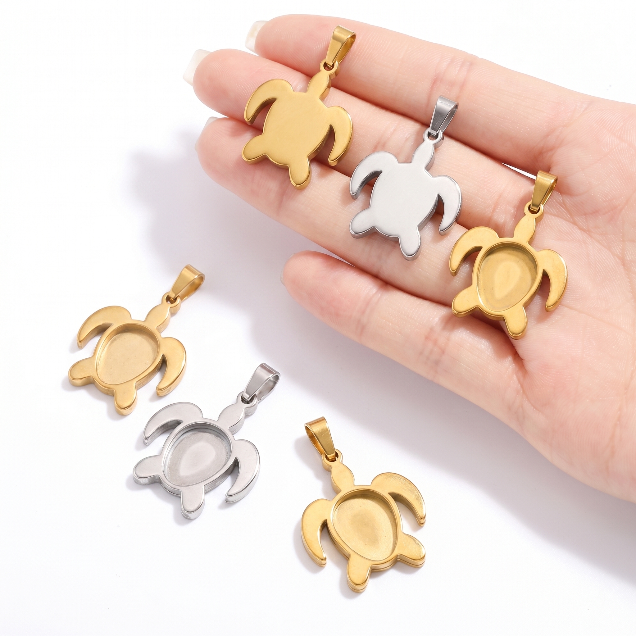 5pcs Stainless Steel Turtle Pe - Resin Art Box ulasan dan harga
